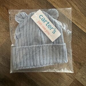 Carter's Light Blue Knit Hat with Ears